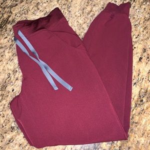 Figs Zamora Maroon Joggers